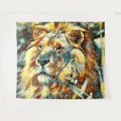 AnimalArt_Lion_009 Wandkleed (Voorkant (horizontaal))