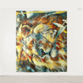 AnimalArt_Lion_009 Wandkleed (Voorkant)