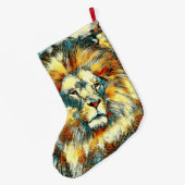 AnimalArt_Lion_07 Grote Kerstsok (Achterkant (Hangend))