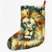 AnimalArt_Lion_07 Grote Kerstsok (Achterkant)