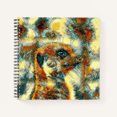 AnimalArt_Meerkat_004 Notitieboek (Voorkant)