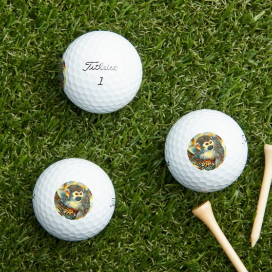 AnimalArt_Monkey_001 Golfballen (Insitu Gras)