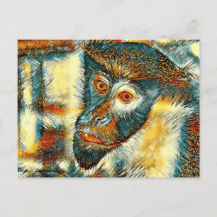 AnimalArt_Monkey_002 Briefkaart