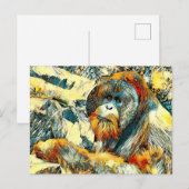 AnimalArt_OrangUtan_001 Briefkaart (Voorkant / Achterkant)