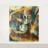 AnimalArt_OrangUtan_003 Wandkleed (Voorkant)