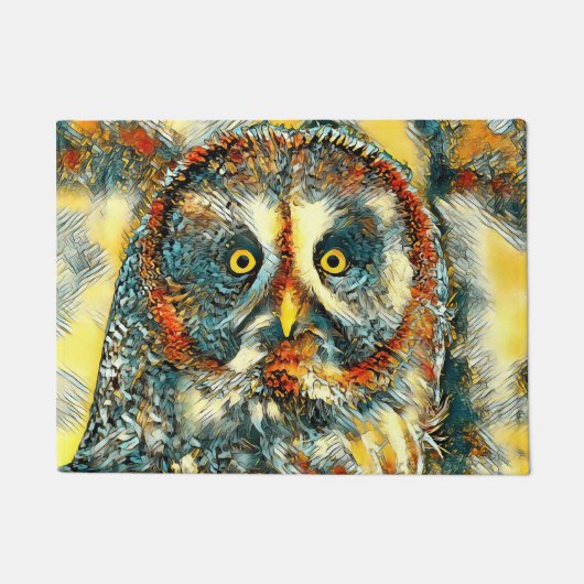 AnimalArt_Owl_003 Deurmat (Voorkant)