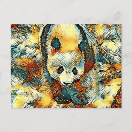 AnimalArt_Panda_006 Briefkaart (Voorkant)