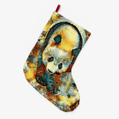 AnimalArt_Panda_006 Grote Kerstsok (Voorkant (Hangend))