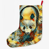 AnimalArt_Panda_006 Grote Kerstsok (Achterkant)