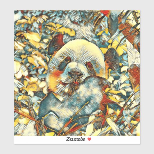 AnimalArt_Panda_012 Sticker (Vel)