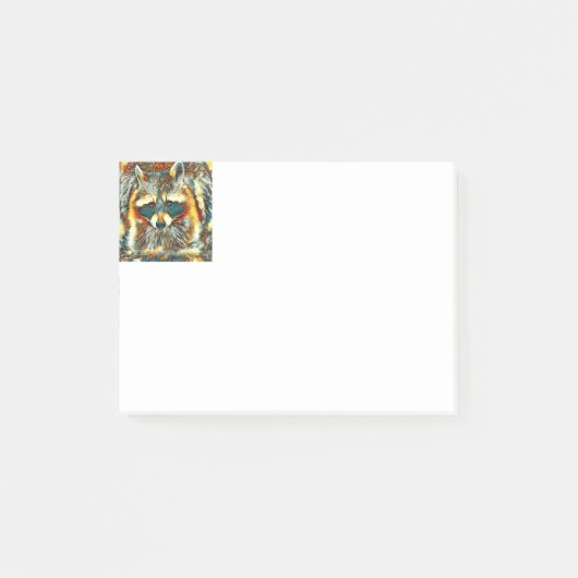 AnimalArt_Raccoon_20170602_by_JAMColors Post-it® Notes (Voorkant)