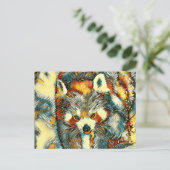 AnimalArt_RedPanda_002 Briefkaart (Staand voorkant)