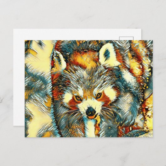 AnimalArt_RedPanda_002 Briefkaart (Voorkant / Achterkant)