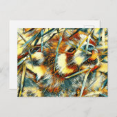 AnimalArt_RedPanda_003 Briefkaart (Voorkant / Achterkant)