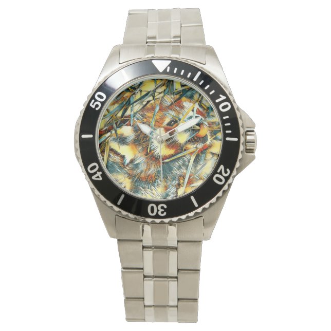 AnimalArt_RedPanda_003 Horloge (Voorkant)