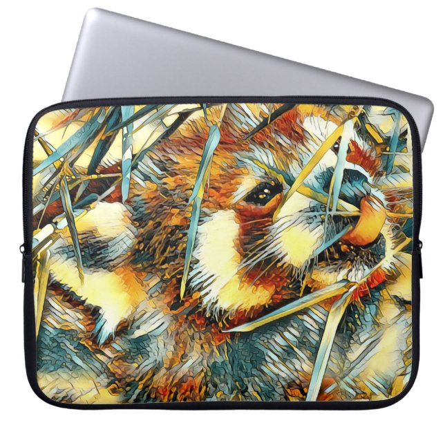 AnimalArt_RedPanda_003 Laptop Sleeve (Voorkant)