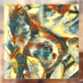 AnimalArt_Sloth_002 Raamsticker (Vel 2)