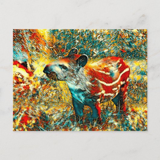 AnimalArt_Tapir_001 Briefkaart (Voorkant)