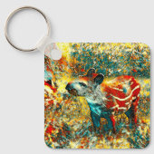 AnimalArt_Tapir_001 Sleutelhanger (Voorkant)