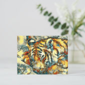 AnimalArt_Tiger_005 Briefkaart (Staand voorkant)