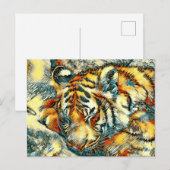 AnimalArt_Tiger_005 Briefkaart (Voorkant / Achterkant)