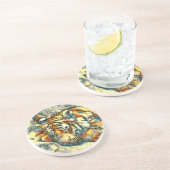 AnimalArt_Tiger_005 Zandsteen Onderzetter (Zijkant)