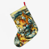 AnimalArt_Tiger_010 Grote Kerstsok (Achterkant (Hangend))