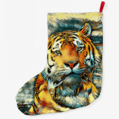 AnimalArt_Tiger_010 Grote Kerstsok (Achterkant)