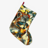 AnimalArt_Wasbeer_001 Grote Kerstsok (Voorkant (Hangend))