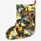 AnimalArt_Wasbeer_001 Grote Kerstsok (Achterkant)