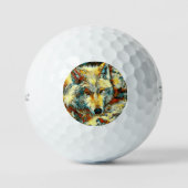 AnimalArt_Wolf_003 Golfballen (Voorkant)