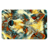 AnimalArt_Wolf_004 Magneet (Horizontaal)