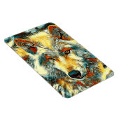 AnimalArt_Wolf_004 Magneet (Rechterzijde)