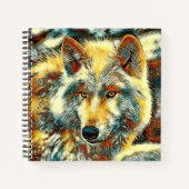 AnimalArt_Wolf_004 Notitieboek (Voorkant)