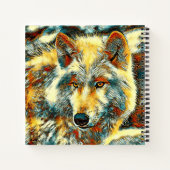AnimalArt_Wolf_004 Notitieboek (Achterkant)