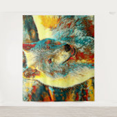 AnimalArt_Wolf_009 Wandkleed (Voorkant)