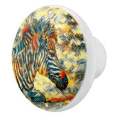 AnimalArt_Zebra_001 Keramische Knop (Rechts)