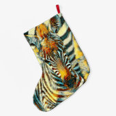 AnimalArt_Zebra_002 Grote Kerstsok (Achterkant (Hangend))