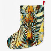 AnimalArt_Zebra_002 Grote Kerstsok (Achterkant)