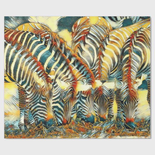 AnimalArt_Zebra_20170602_by_JAMColors Cadeaupapier (Vlak)