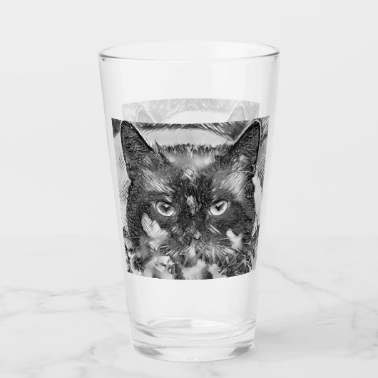 AnimalArtBW_Cat_003 Glas (Voorkant)