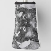 AnimalArtBW_Cat_003 Golfheadcover (Draai 90)