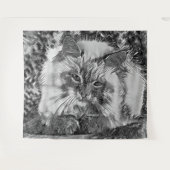 AnimalArtBW_Cat_07 Wandkleed (Voorkant (horizontaal))