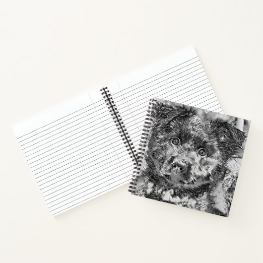 AnimalArtBW_Dog_005 Notitieboek (Binnen)