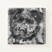 AnimalArtBW_Dog_005 Notitieboek (Achterkant)