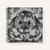AnimalArtBW_Hamster_001 Notitieboek (Voorkant)
