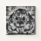 AnimalArtBW_Hamster_001 Notitieboek (Achterkant)