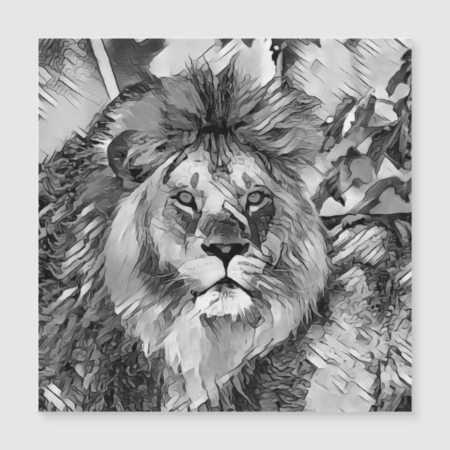 AnimalArtBW_Lion_008 (Voorkant)
