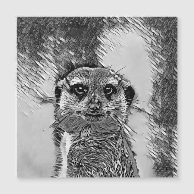 AnimalArtBW_Meerkat_002 (Voorkant)