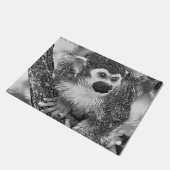AnimalArtBW_Monkey_002 Deurmat (Schuin)